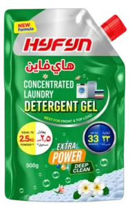HYFYN Concentrated Laundry Detergent Gel – 500g pouch